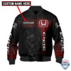 Honda Civic Flash Custom Name Bomber Jacket