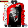 Honda Dead Skull Custom Name Bomber Jacket