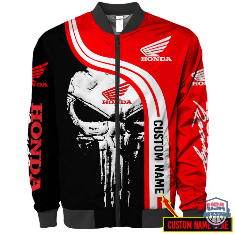 Honda-Punisher-Skull-Custom-Name-Bomber-Jacket-1