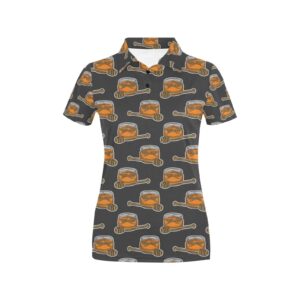 Honey Bee Print Design Lks305 Women'S Polo Shirt