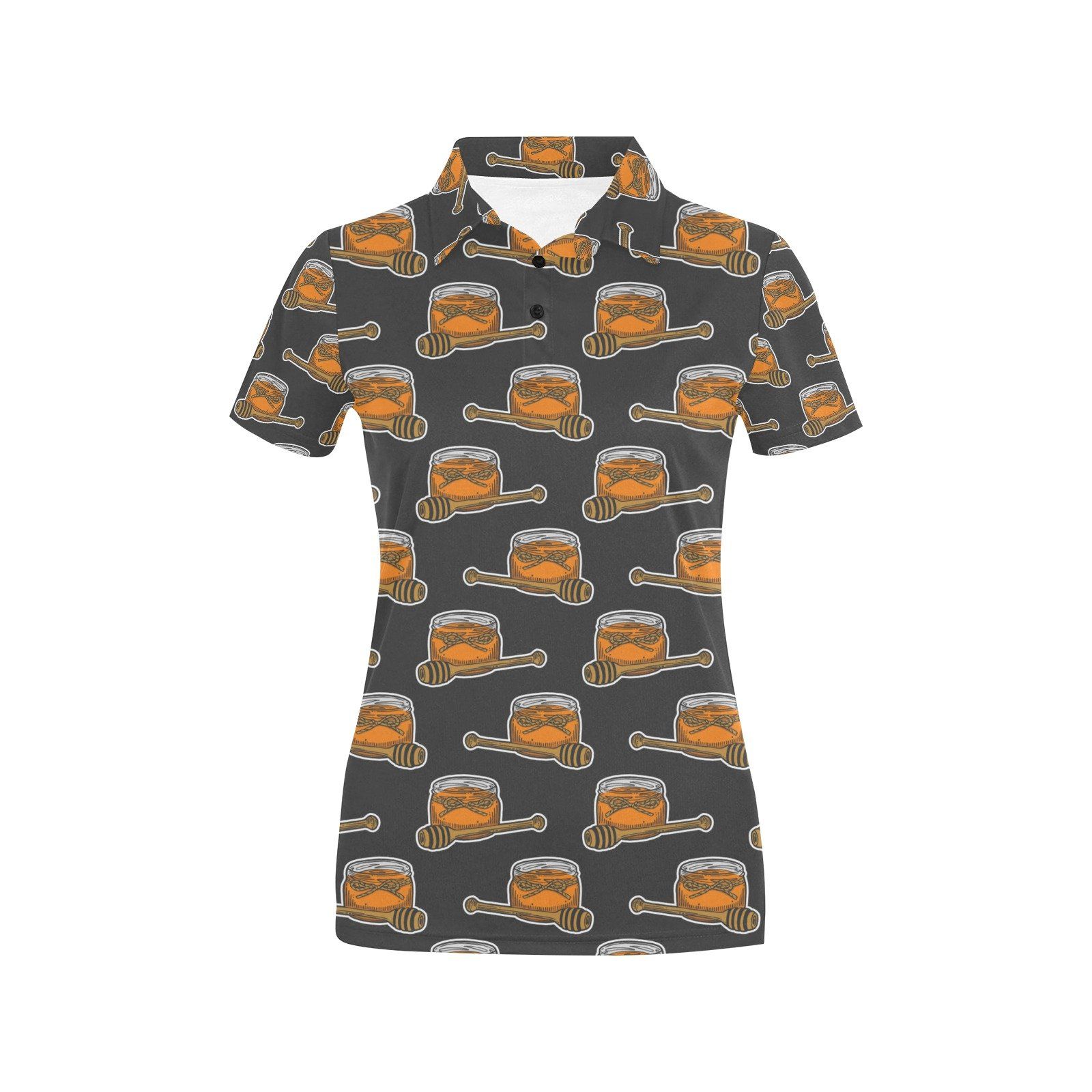 Honey Bee Print Design Lks305 Women'S Polo Shirt Honey Bee Print Design Lks305 Women'S Polo Shirt