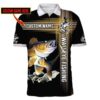 Hook Walleye Fishing Custom Name Polo Shirt #Kv