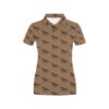 Horse Brown Print Design Lks307 Women'S Polo Shirt