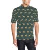 Horse Classic Themed Pattern Print Men Polo Shirt