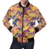 Horse Hand Drawn Pattern Print Mens Bomber Jacket