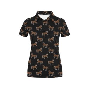 Horse Print Design Lks3010 Women'S Polo Shirt