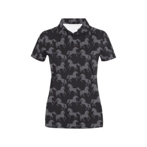 Horse Print Design Lks305 Women'S Polo Shirt