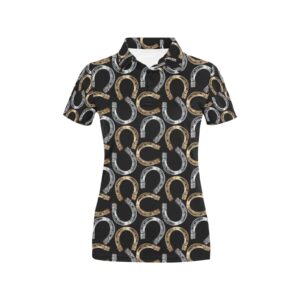 Horseshoe Print Design Lks305 Women'S Polo Shirt