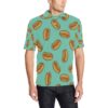 Hot Dog Pattern Print Design 04 Men Polo Shirt