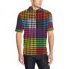 Houndstooth Colorful Pattern Print Design 01 Men Polo Shirt