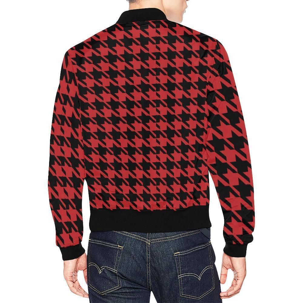 Houndstooth-Pattern-Print-Mens-Bomber-Jacket-2