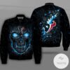 Houston Texans Lava Skull Full Print Bomber Jacket
