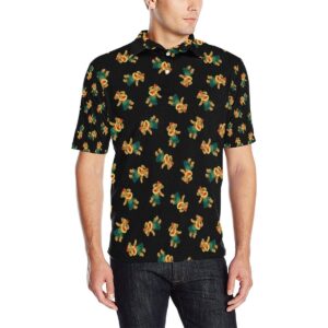 Hula Bear Pattern Print Design 06 Men Polo Shirt