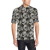 Hummingbird Gold Design Themed Print Men Polo Shirt