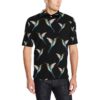 Hummingbird Pattern Print Design 06 Men Polo Shirt
