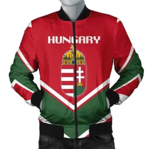 Hungary Coat Of Arms Men Bomber Jacket Lucian Style J5W Bomber Jacket