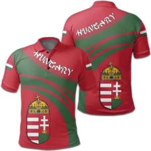 Hungary Coat Of Arms Polo Shirt Cricket Style J5W