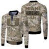 Hurricanes Camo Pattern 3D Jersey Bomber Jacket