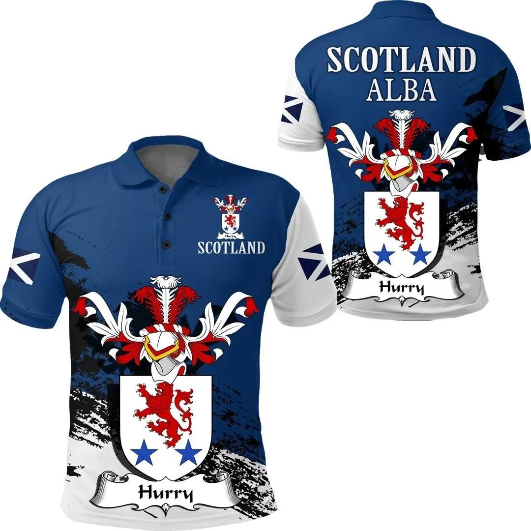 Hurry Scottish Family Crest Scotland Special Polo Shirt - Golf Shirt A7 Hurry Scottish Family Crest Scotland Special Polo Shirt - Golf Shirt A7