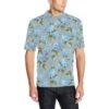 Hydrangea Pattern Print Design 01 Men Polo Shirt