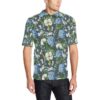 Hydrangea Pattern Print Design 02 Men Polo Shirt