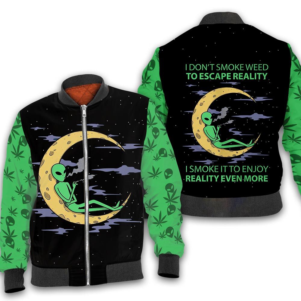 I dont smoke weed to escape reality 3D All Over Printed Shirt I dont smoke weed to escape reality 3D All Over Printed Shirt
