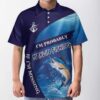 If I'M Missing I'M Probably Marlin Fishing American Angler Polo Shirt #V