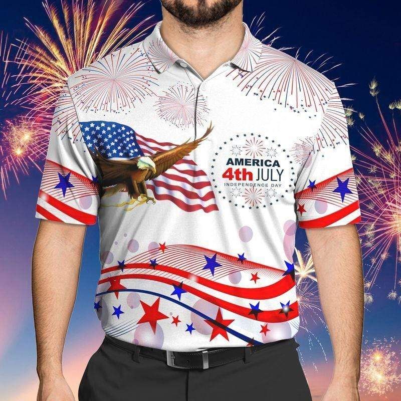 Independence Day America 4Th July With Eagle Polo Shirt #Dh Independence Day America 4Th July With Eagle Polo Shirt #Dh