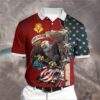 Independence Day Eagle Patriot One Nation Under God Polo Shirt #Kv