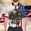 Independence Day Eagle Patriot Polo Shirt #Kv