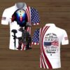Independence Day Eagle Veteran Only Two Defining Forces Have Ever Polo Shirt #Kv