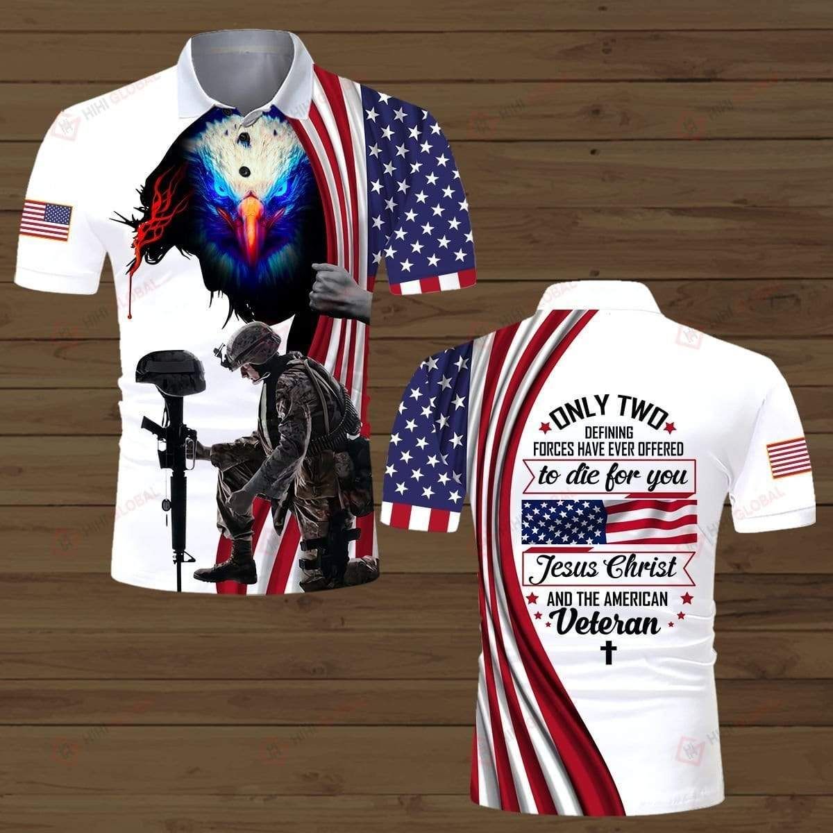 Independence Day Eagle Veteran Only Two Defining Forces Have Ever Polo Shirt #Kv Independence Day Eagle Veteran Only Two Defining Forces Have Ever Polo Shirt #Kv
