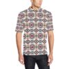 Indian Navajo Art Themed Design Print Men Polo Shirt
