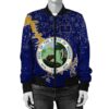 Indiana Christmas Coat Of Arms Women Bomber Jacket X Style J78 Bomber Jacket