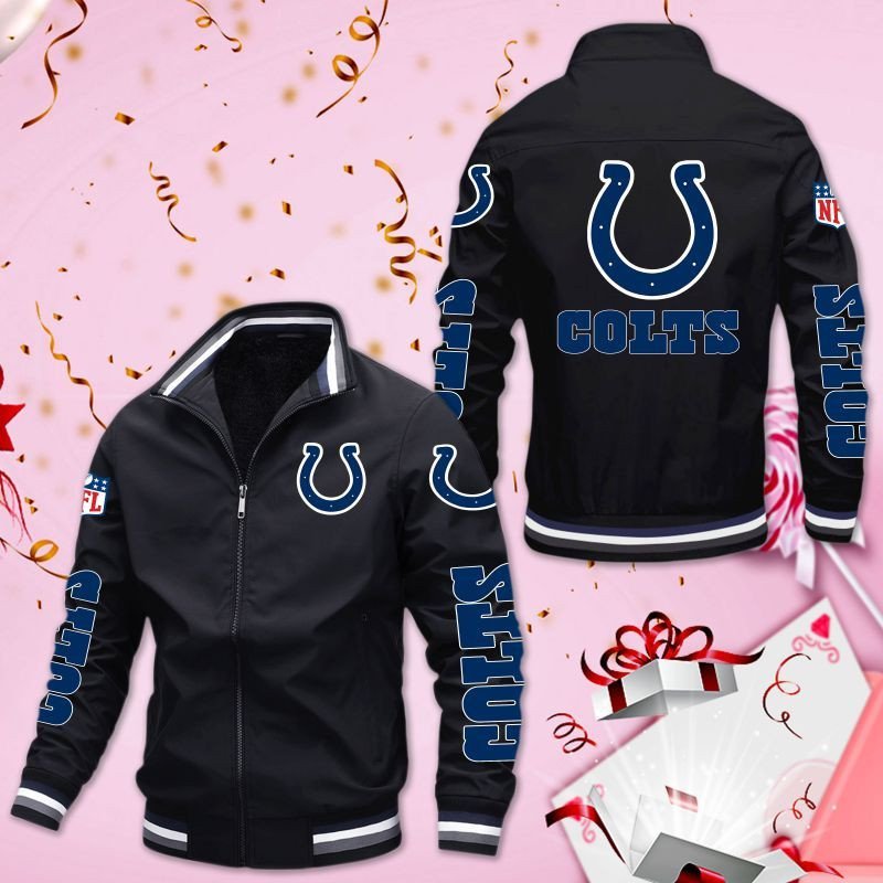 Indianapolis Colts 3D Bomber Jacket Indianapolis Colts 3D Bomber Jacket