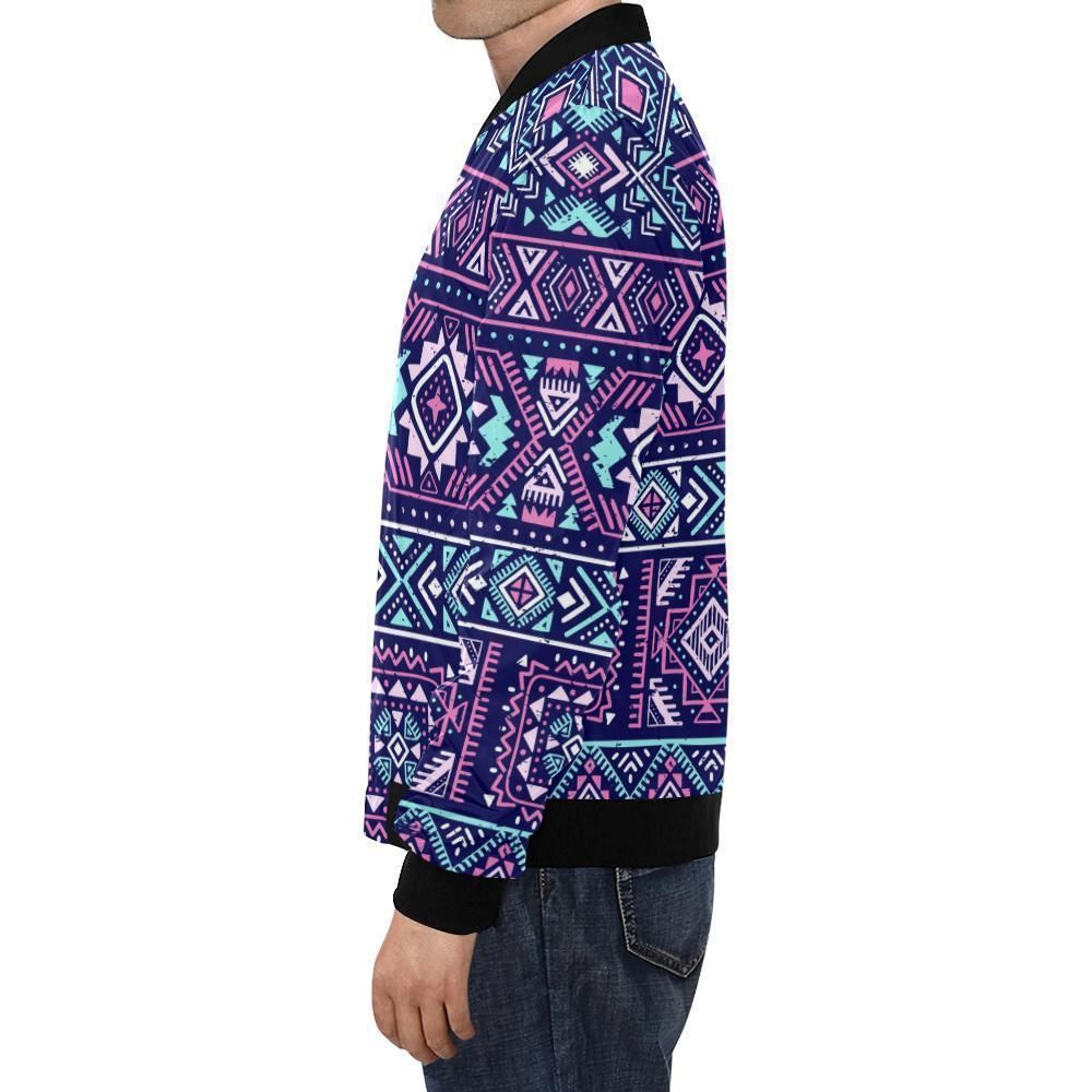 Indians-Tribal-Native-Navajo-American-Aztec-Print-Mens-Bomber-Jacket-1