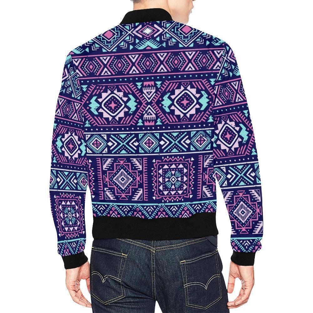 Indians-Tribal-Native-Navajo-American-Aztec-Print-Mens-Bomber-Jacket-2