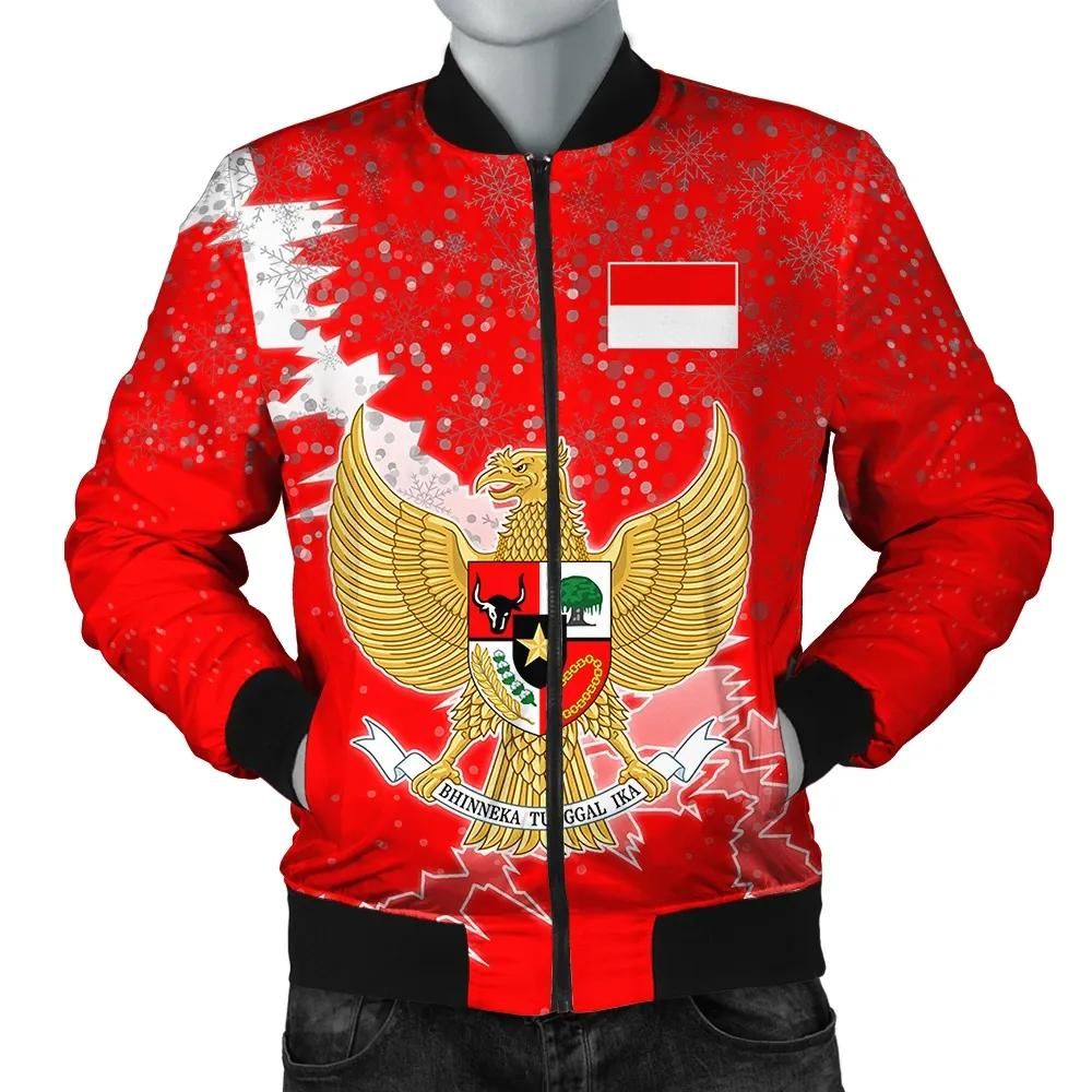 Indonesia Christmas Coat Of Arms Men Bomber Jacket X Style J78 Bomber Jacket Indonesia Christmas Coat Of Arms Men Bomber Jacket X Style J78 Bomber Jacket