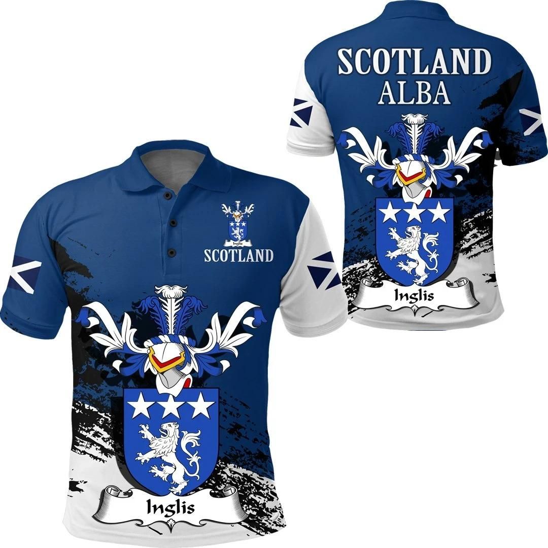 Inglis Scottish Family Crest Scotland Special Polo Shirt - Golf Shirt A7 Inglis Scottish Family Crest Scotland Special Polo Shirt - Golf Shirt A7