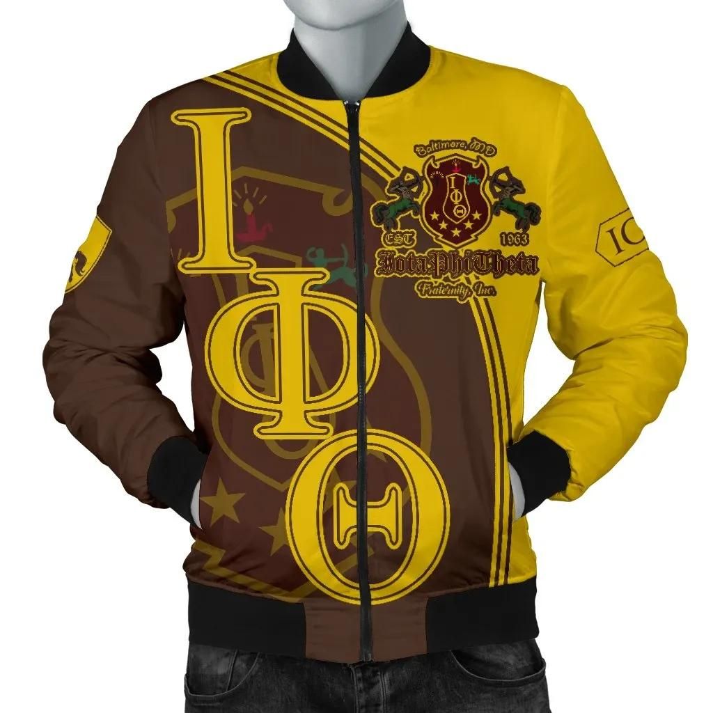 Iota Phi Theta Men's Bomber Jacket - Personalised Style A21 Bomber Jacket Iota Phi Theta Men's Bomber Jacket - Personalised Style A21 Bomber Jacket
