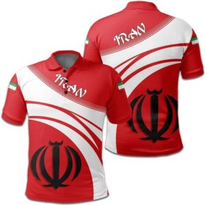 Iran Coat Of Arms Polo Shirt Cricket Style J5W