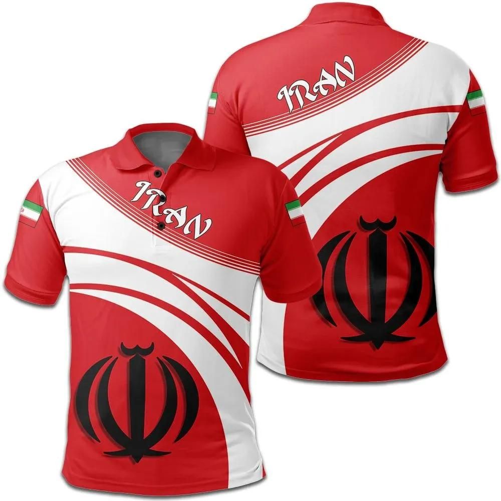 Iran Coat Of Arms Polo Shirt Cricket Style J5W Iran Coat Of Arms Polo Shirt Cricket Style J5W