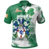 Ireland Clothing - Adair Irish Family Crest Polo Shirt - Irish Celtic Cross A7