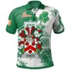 Ireland Clothing - Agnew Irish Family Crest Polo Shirt - Irish Celtic Cross A7