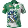 Ireland Clothing - Aland Irish Family Crest Polo Shirt - Irish Celtic Cross A7