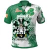 Ireland Clothing - Aldwell Irish Family Crest Polo Shirt - Irish Celtic Cross A7
