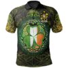 Ireland Clothing - Ambrose Irish Family Crest Polo Shirt - Irish Shamrock Triangle A7