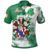 Ireland Clothing - Amory Irish Family Crest Polo Shirt - Irish Celtic Cross A7