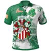 Ireland Clothing - Apsley Irish Family Crest Polo Shirt - Irish Celtic Cross A7