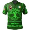 Ireland Clothing - Athy Irish Family Crest Polo Shirt - Symbol of Celtic A7